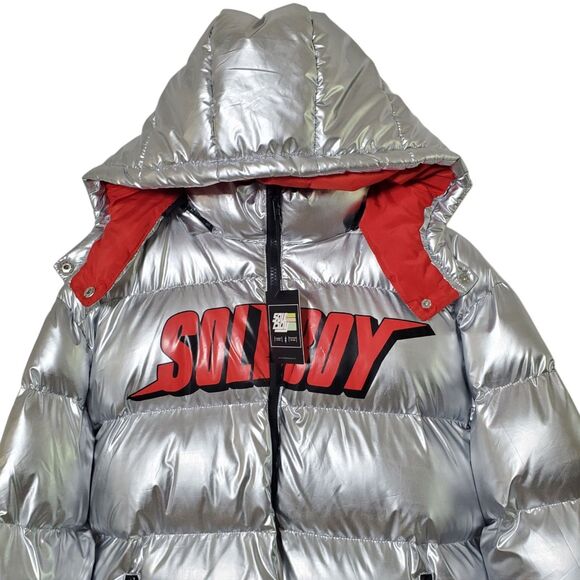 Soleboy Bloody Chrome Bubble Jacket Size S Puffer Streetwear Hip Hop Mens - Picture 3 of 11
